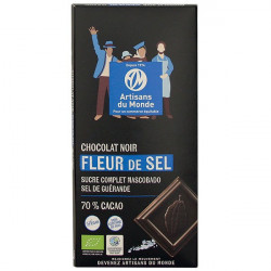 Tablette de chocolat noir équitable 70 %